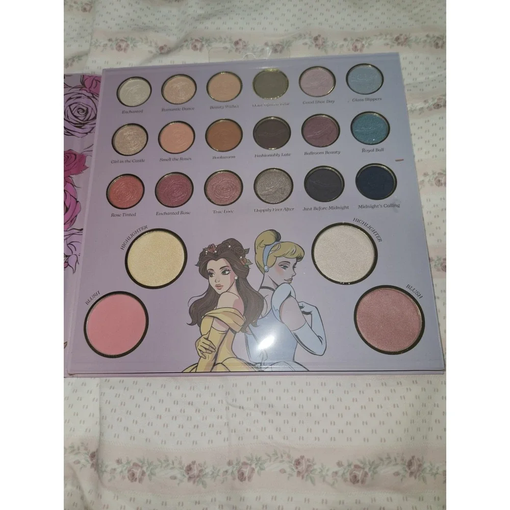 Taste Beauty Disney Princess Face And Shadow Palette  New 18 Eye Colors And 4...